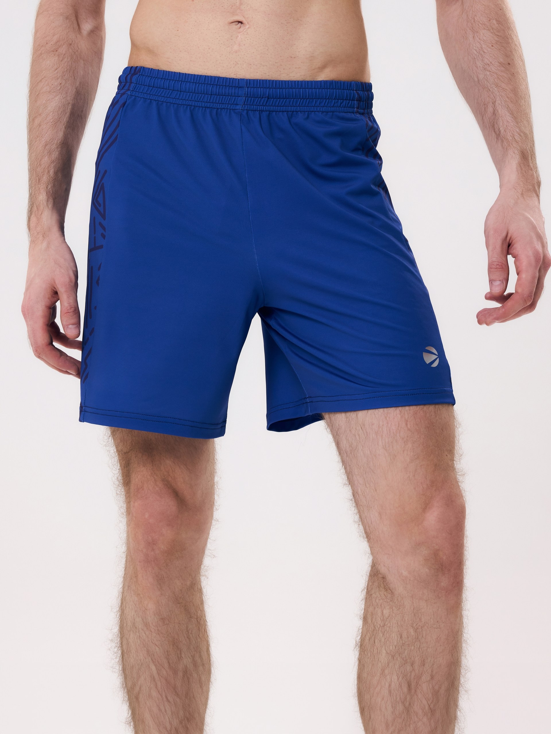 Шорты игровые мужские для классического волейбола L (синий-серебро) V2M