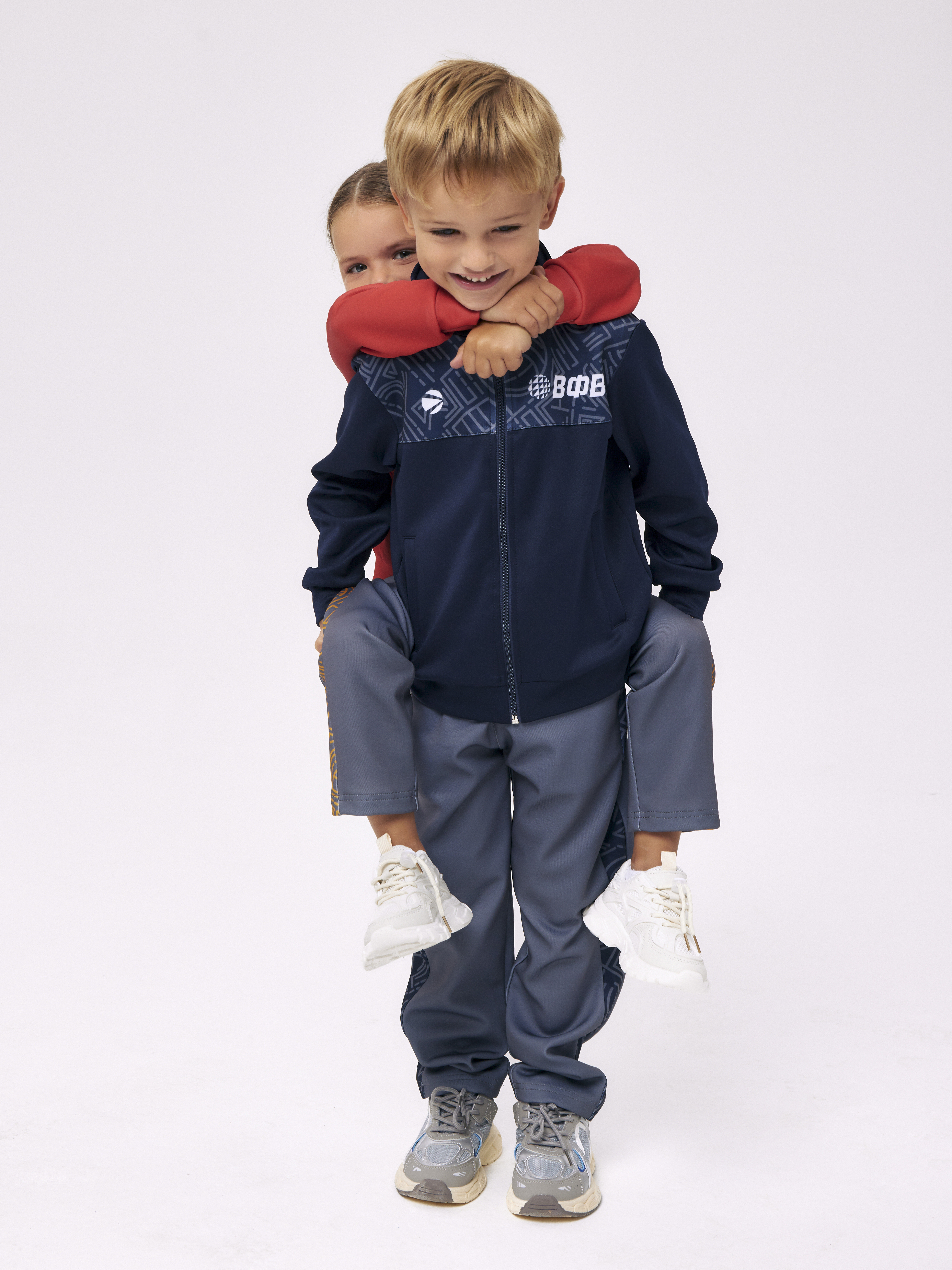 Толстовка на молнии без капюшона для мальчика и девочки 158 (темно-синий) Ch-431