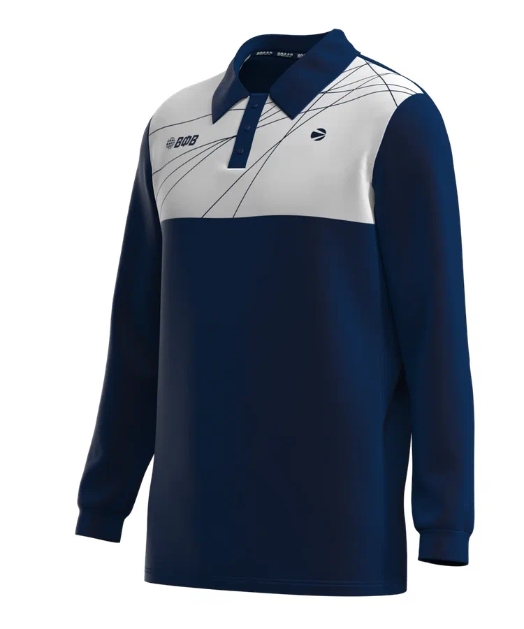 Поло мужское с длинным рукавом