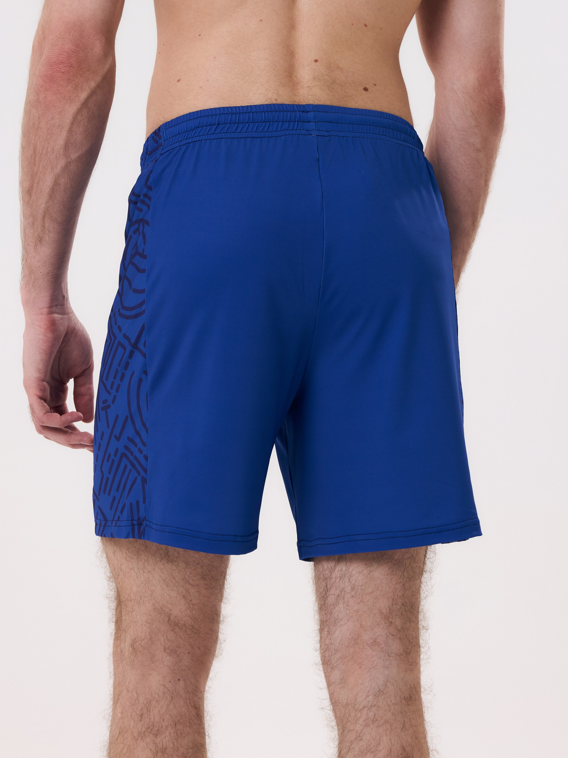 Шорты игровые мужские для классического волейбола L (синий-серебро) V2M