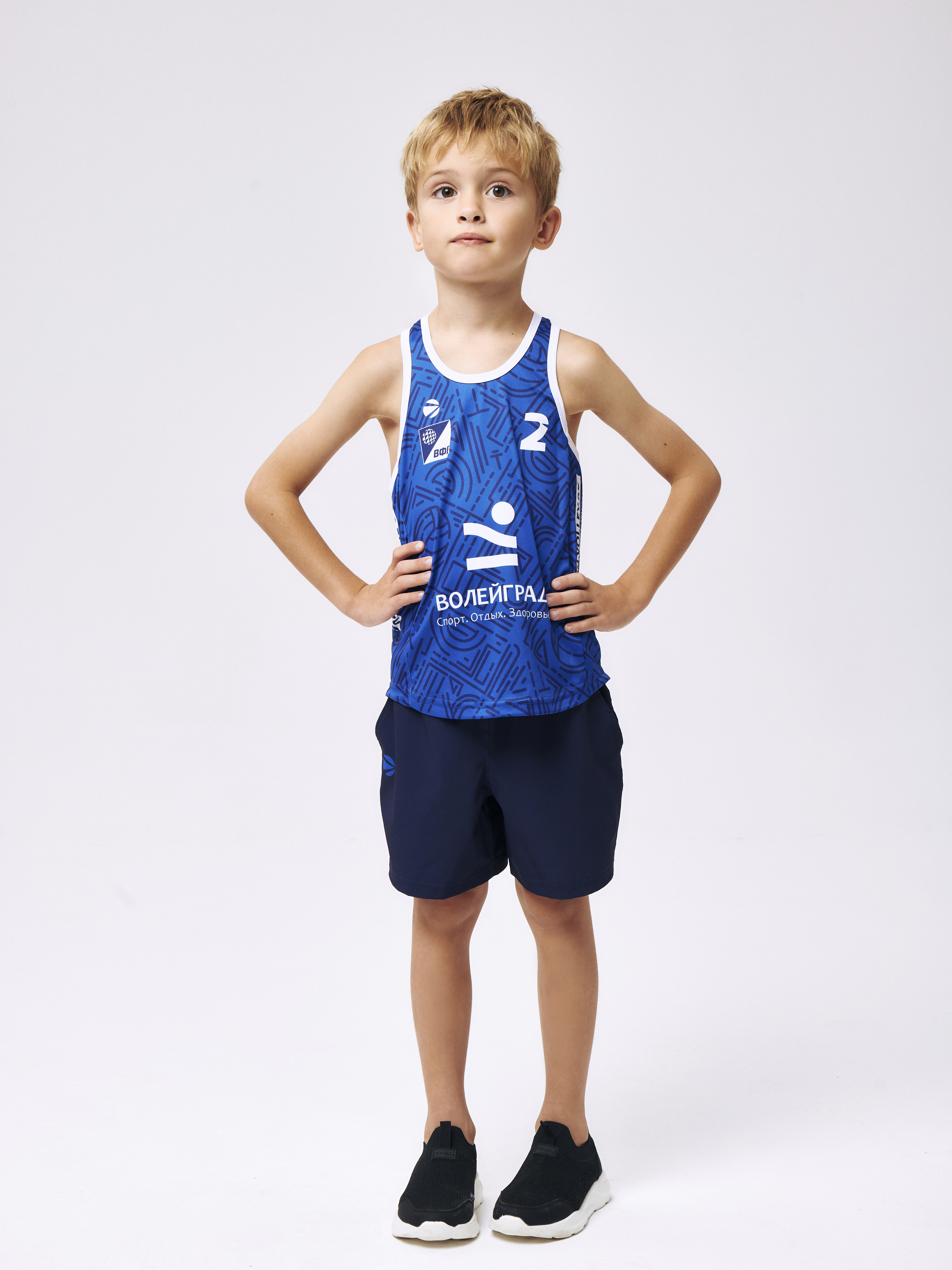 Шорты для пляжного волейбола для мальчика и девочки 158 (темно-синий) Ch-1320В