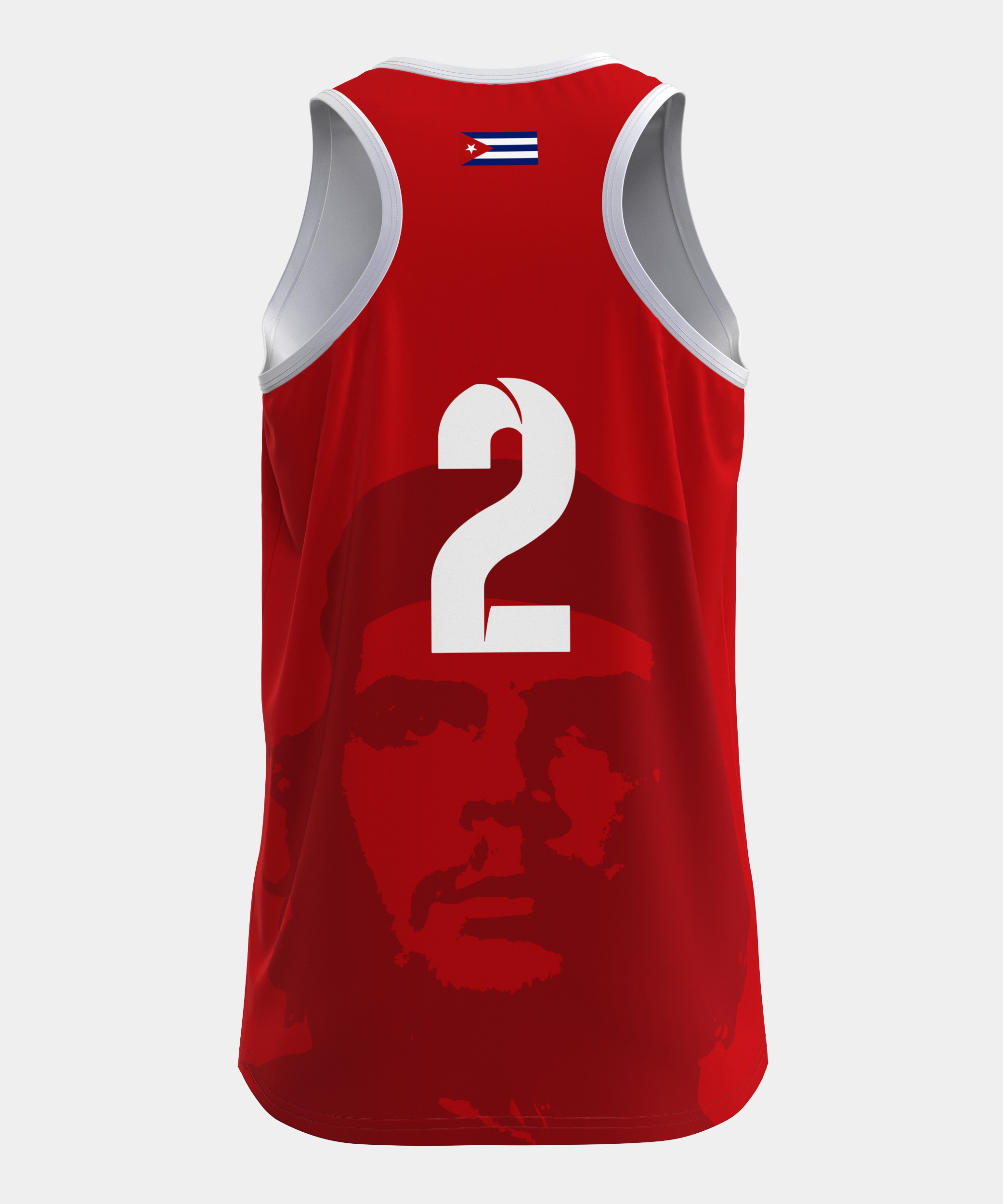 Майка игровая мужская для пляжного волейбола "Эрнесто Че Гевара" 5XL (красный, №2) арт. B3/1