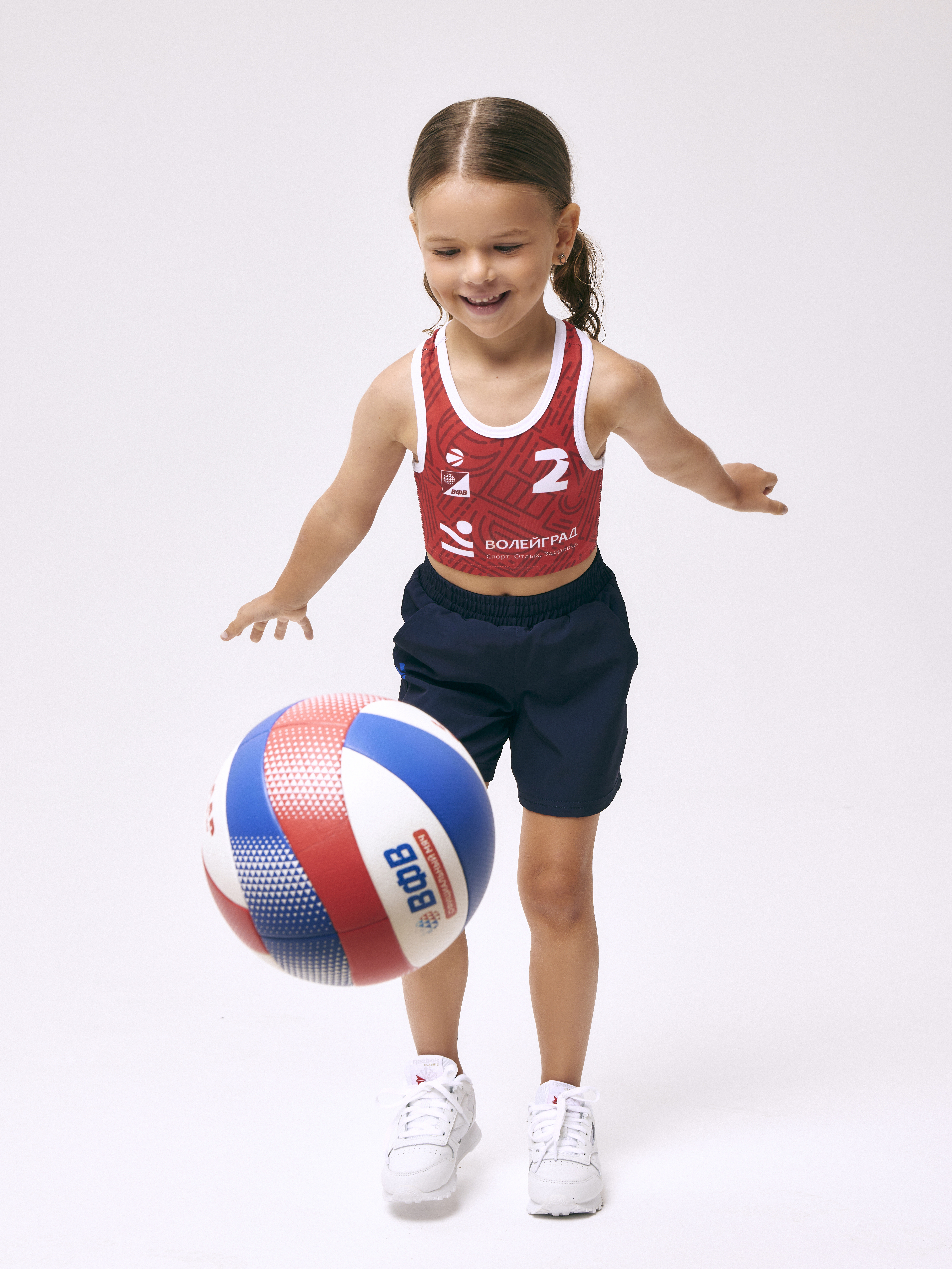Топ для пляжного волейбола для девочки 158 №2 (красный) Ch-BW1