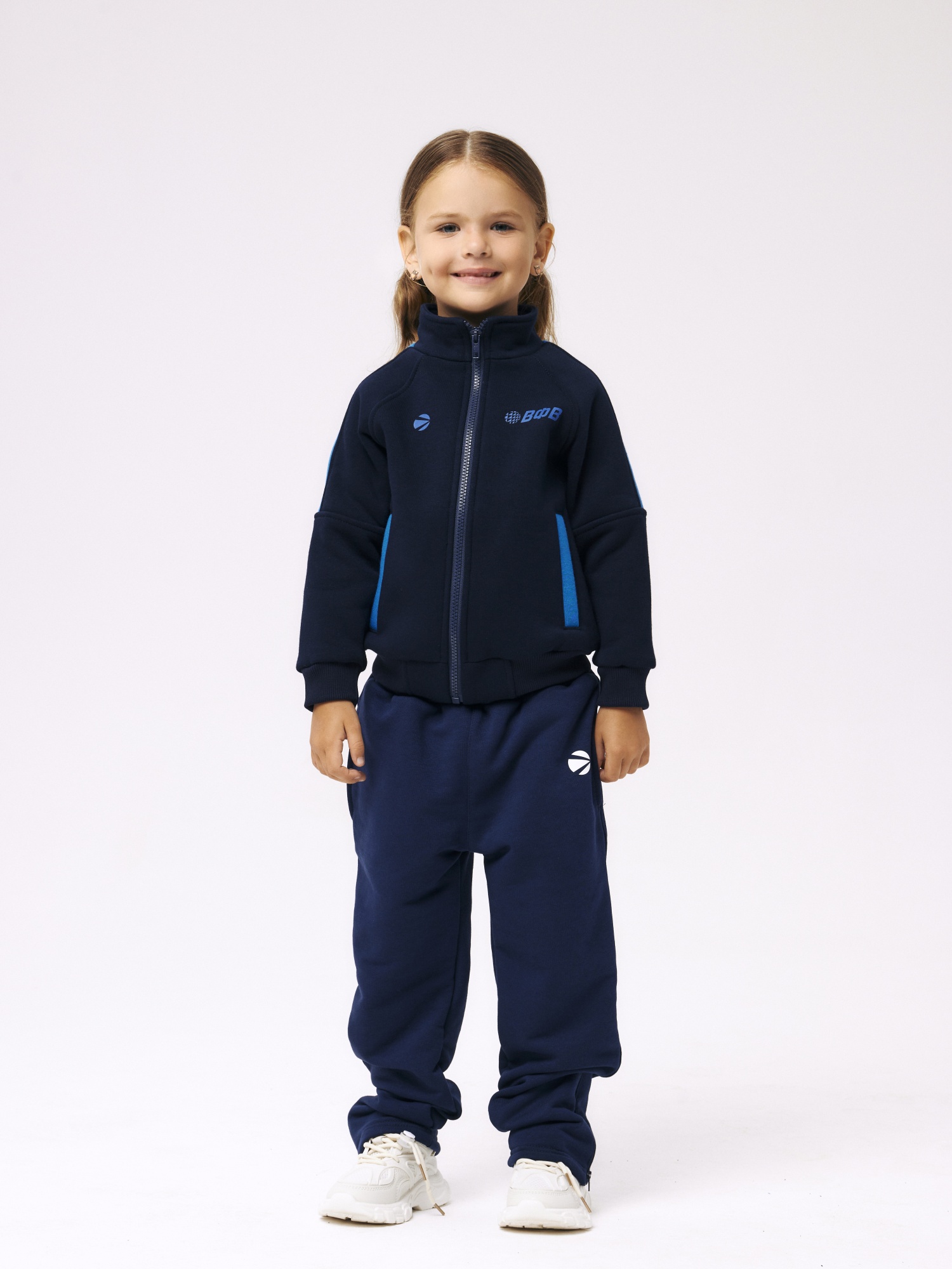 Толстовка с начесом на молнии для мальчика и девочки