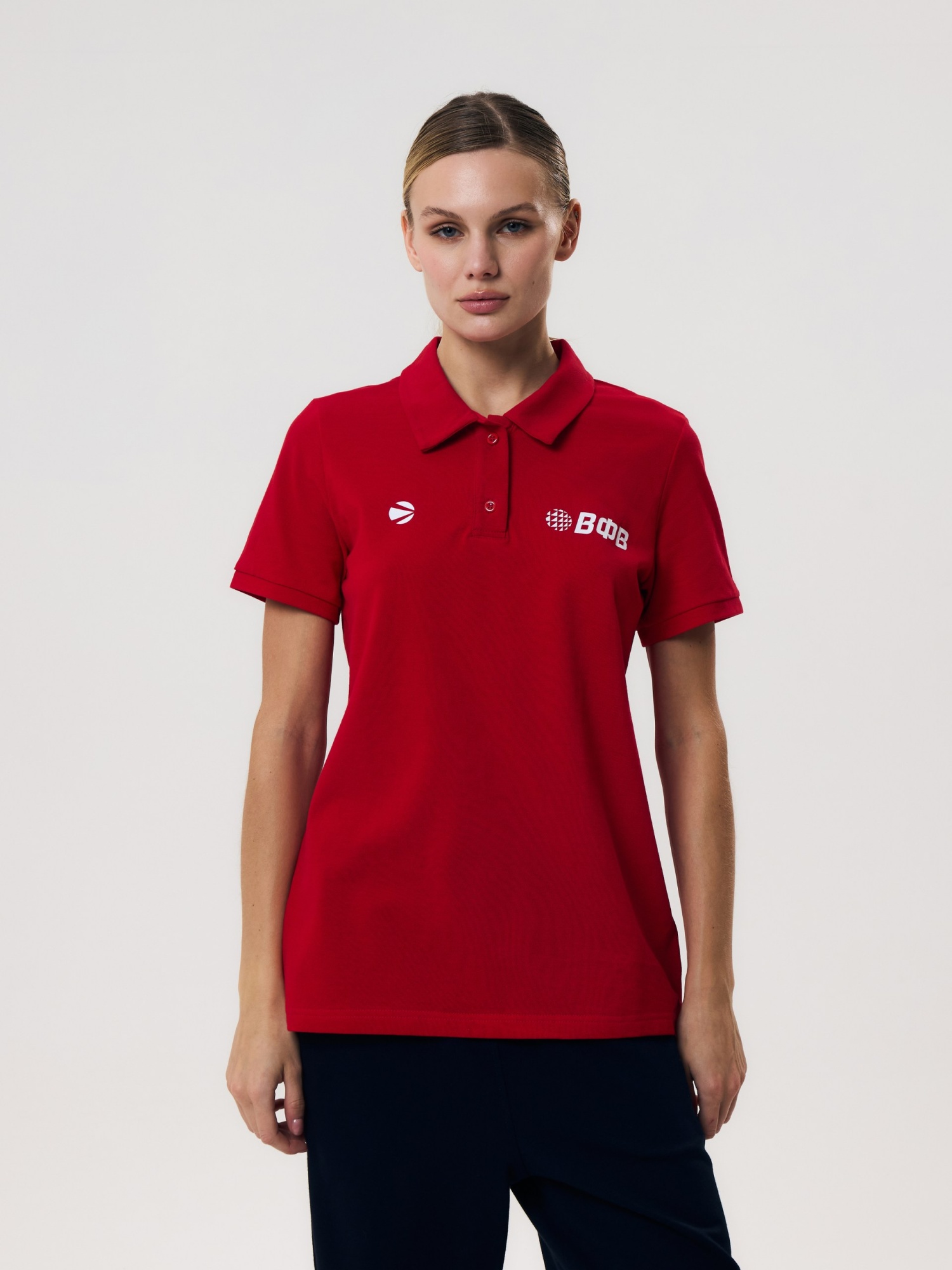 Поло женскoe Волар 3XL (красный) 178W/п