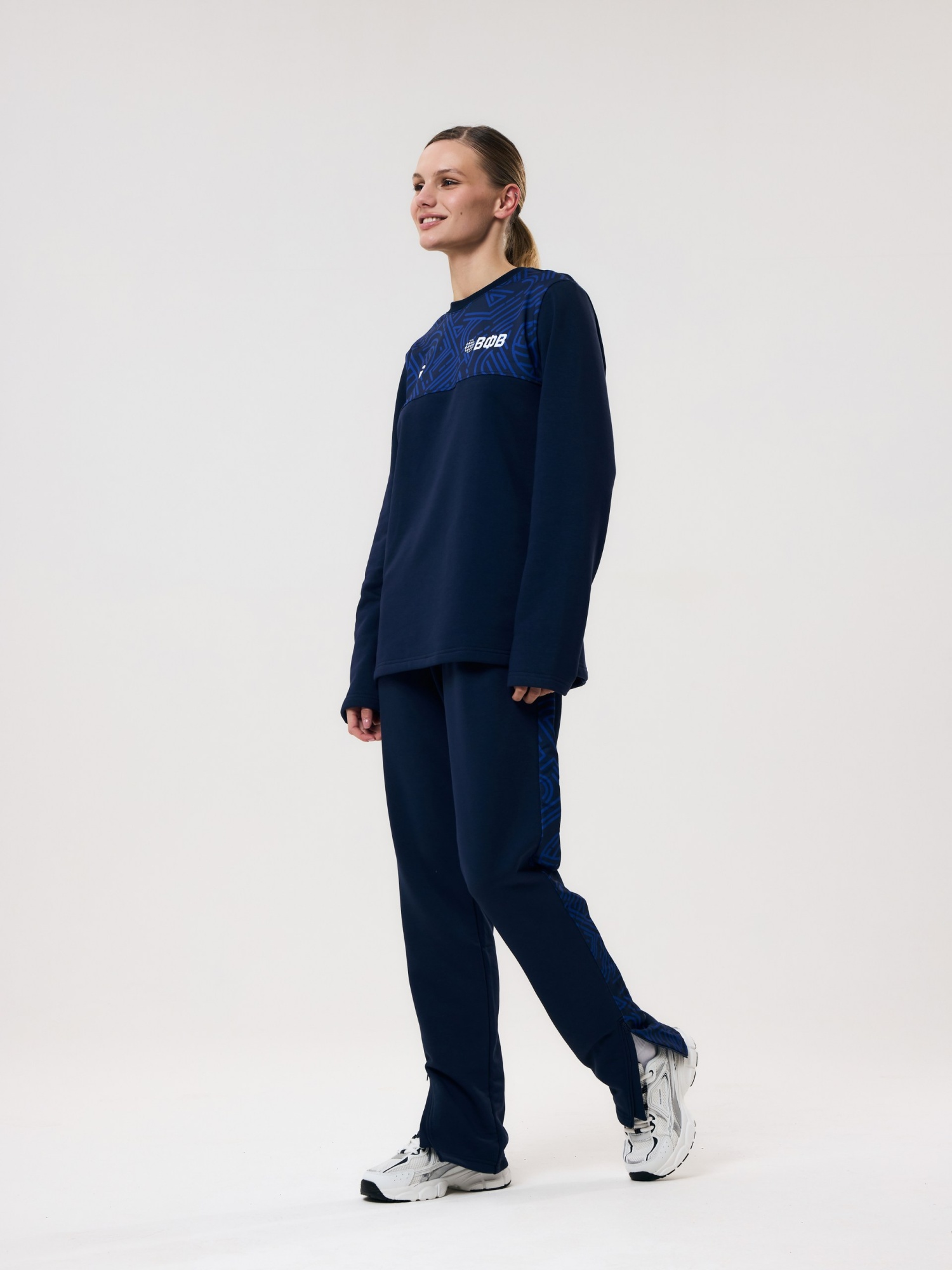 Брюки спортивные женские с лампасами Волар 3XL (индиго) арт. 311WE 