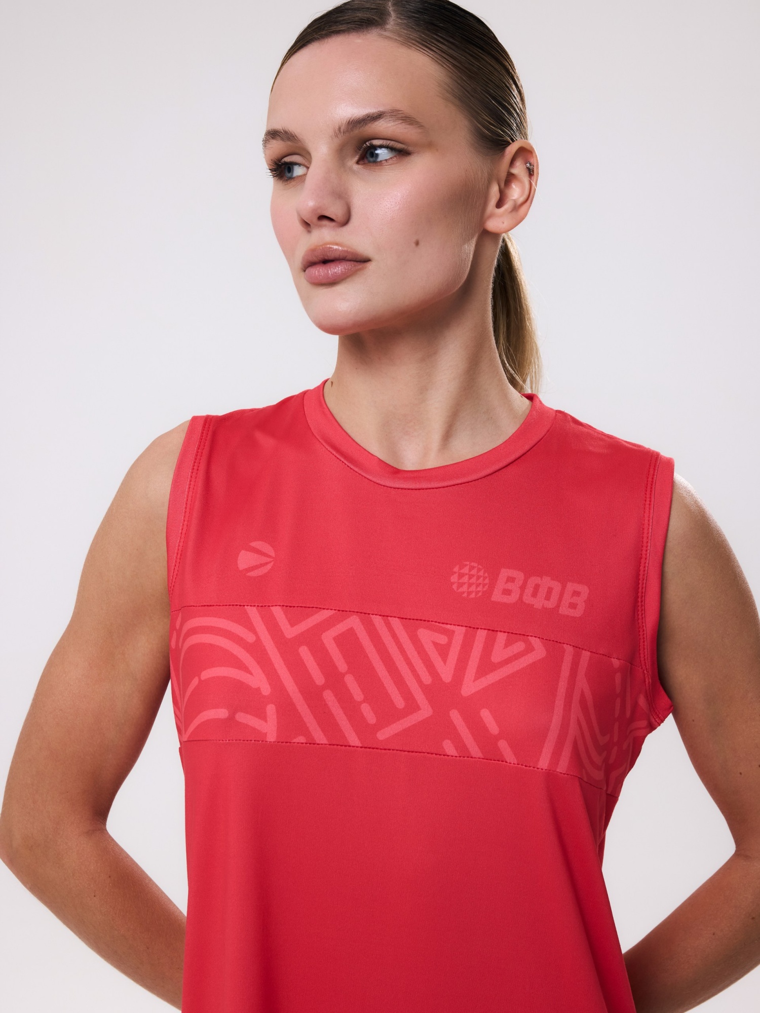 Майка тренировочная женская без рукава