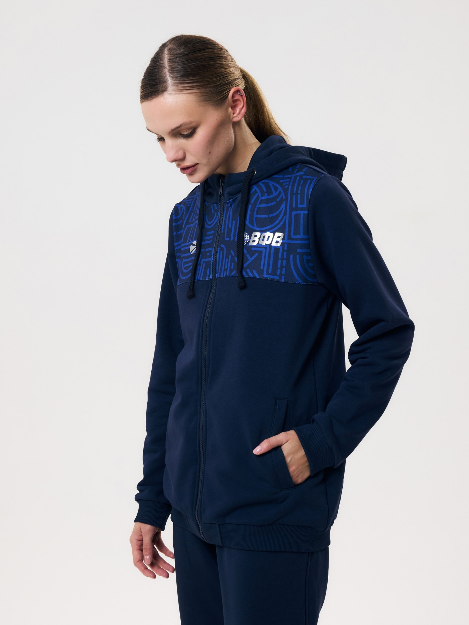 Толстовка на молнии женская