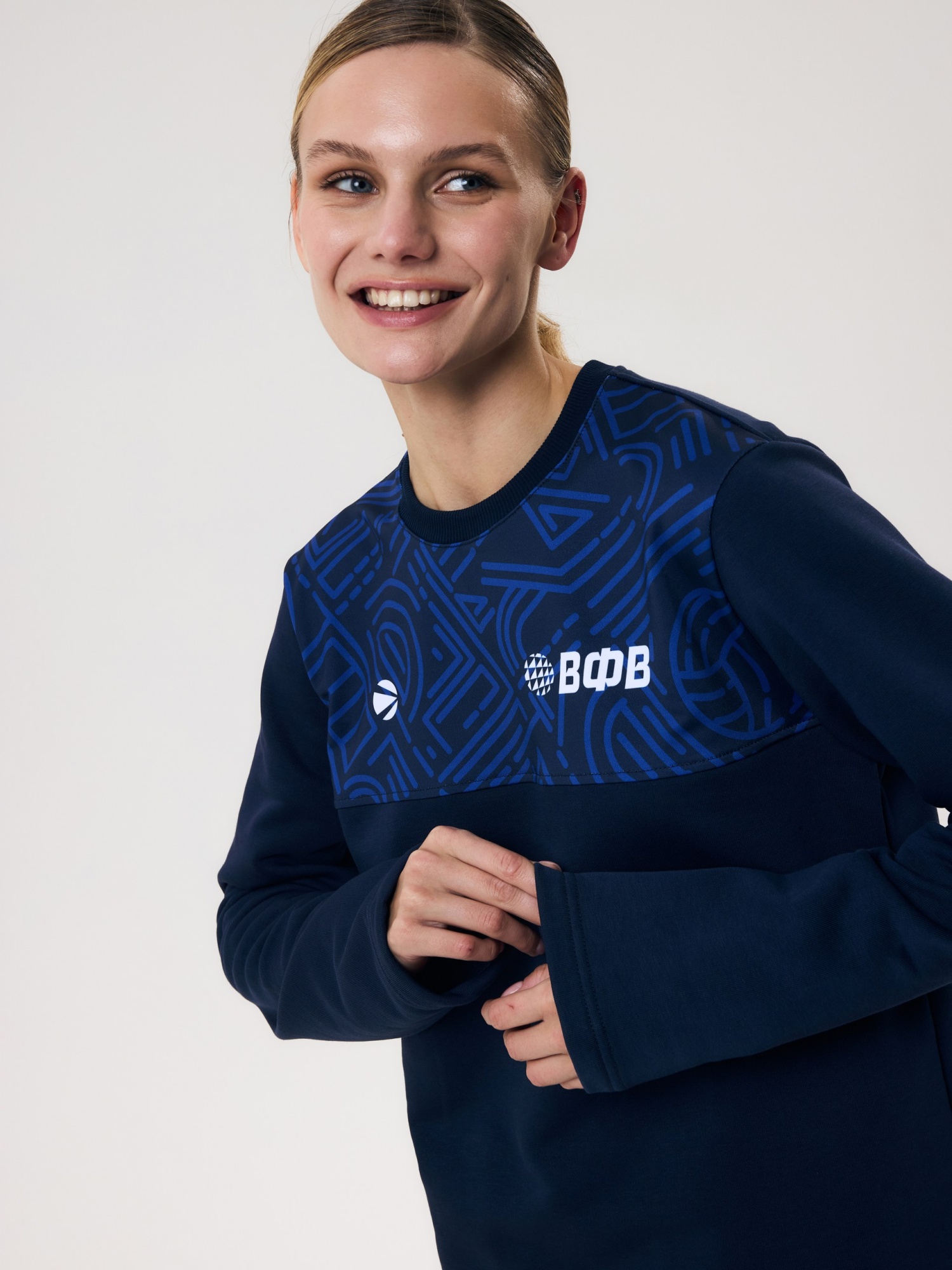 Свитшот женский Волар M (индиго) арт.448W