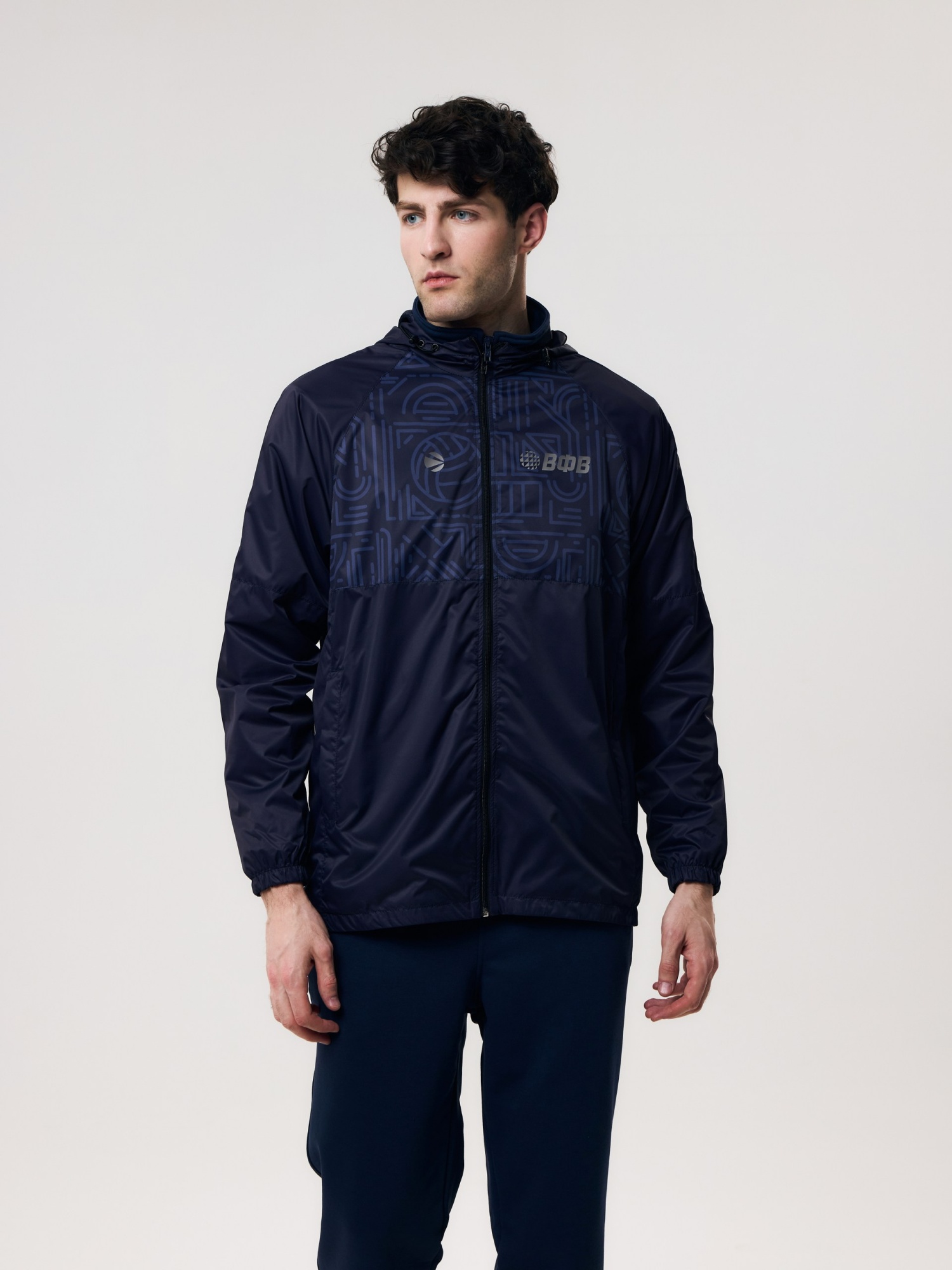 Куртка ветрозащитная мужская Волар 3XL (тёмно-синий) арт. 811